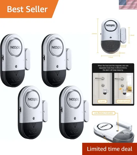 Compact 120dB Alarm Sensors for Doors and Windows - Easy Home Safety Solutions