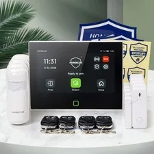 HOMSECUR iOS Android App Control Wireless Home Security GSM Alarm System DIY