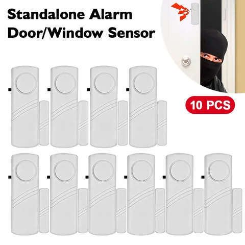 10PCS Wireless Home Window Door Burglar Security Alarm System Magnetic Sensor