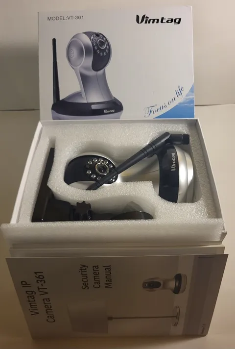 Vimtag VT-361 HD 720P WiFi IP Security Camera Pan Tilt 2-Way Audio Complete