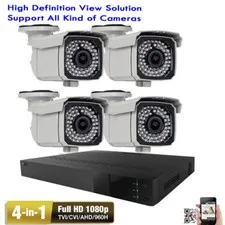 4xCH HighEnd 2.6MP 1080P 4-in-1 DVR 66IR 2.8-12mm Varifocal Security Camera 1