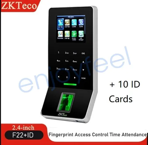 ZKTeco F22 Time Clock Biometric Clock Fingerprint Employees Attendance Machine