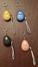 Key Chain Personal Safety Alarm with LED Light - Female/Elderly Security Defense