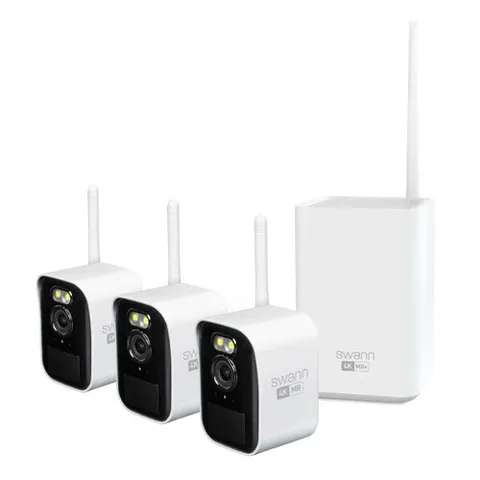 Swann MaxRanger4K 3-Camera Long-Range Wireless Security System