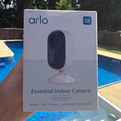 Arlo Essential Indoor Camera 2nd Gen 2K Wi-Fi Wired Night Vision VMC3060