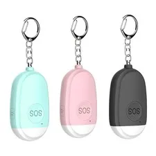 Sound Personal Alarm 130dB Keychain Safety Personal Alarm Siren USB Rechargeable