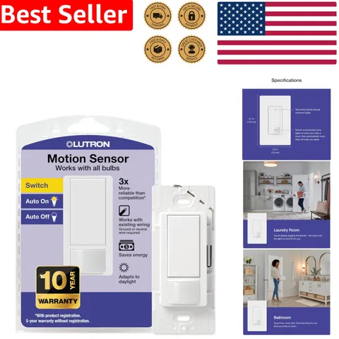 Maestro Motion Sensor Switch MS-OPS2-WH White Occupancy Vacancy Energy Saving