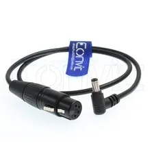 1 PCS 4pin Female XLR To 5.5M DC Right Angle Power Cable For Video Camera