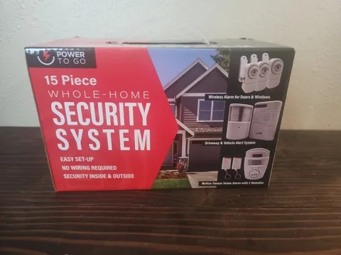 Power To Go 15 Piece Whole-Home Security System Motion Activated Protection NIB