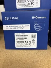 Luma Surveillance LUM-420-IP-TMW 4MP IP Turret Motorized Zoom 2.8-12mm White