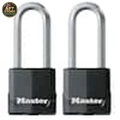 Master Lock Heavy Duty Outdoor Padlock with Key, 2 Pack