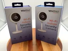 2 Pack - Vivitar Wi-Fi Indoor Security Camera, 2 way, Night Vision