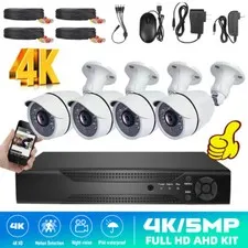 Camaras De Seguridad Para Casa Oficina Home Security Camera System 4 Cameras