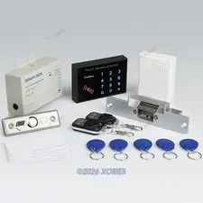 Diy Full Complete RFID Door Access Control Kit Set With Electric Strike Lock NEW