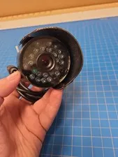 Samsung Bullet Security Camera Silver Ribbed Exterior Wired CCTV Surveillance