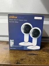 ChillaxHome Smart WiFi Indoor Security Cameras 2-Pack Full HD 1080p HCX280-2
