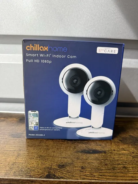 ChillaxHome Smart WiFi Indoor Security Cameras 2-Pack Full HD 1080p HCX280-2