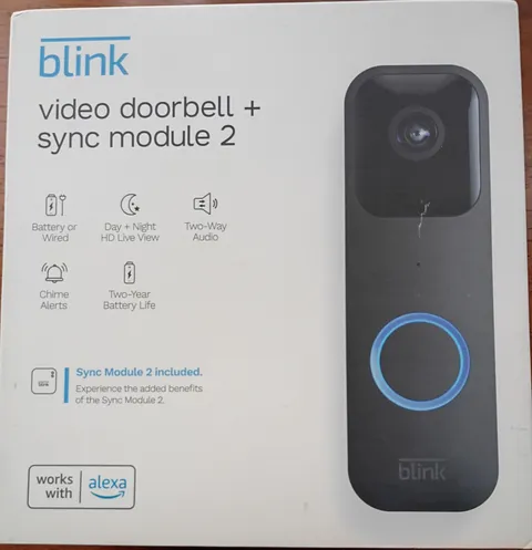 Blink video doorbell sync module 2 Open Box. New