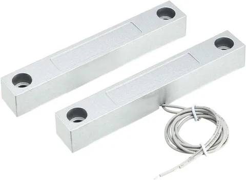 NC Alarm Security Rolling Gate Garage Door Contact Magnetic Reed Switch Silver G
