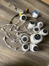 Lot Of 11 Mixed IR Outdoor Security Cameras READ *USED*