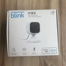 Blink Mini 1080p Indoor Plug-In Wi-Fi Camera Motion/2-Way Audio Alexa White