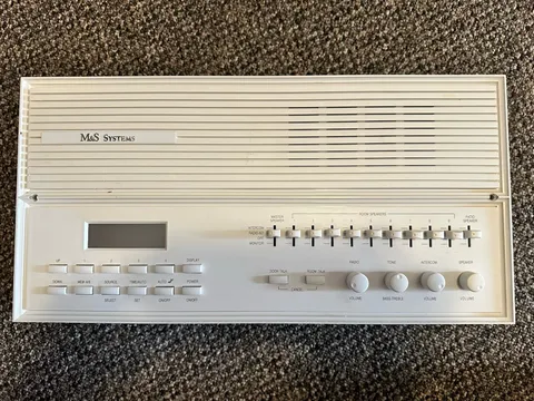 M&S MC 350 AM/FM Radio Intercom Master - White