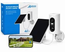 4G LTE Solar Security Camera Outdoor Wireless Motion, Detection Night Vision