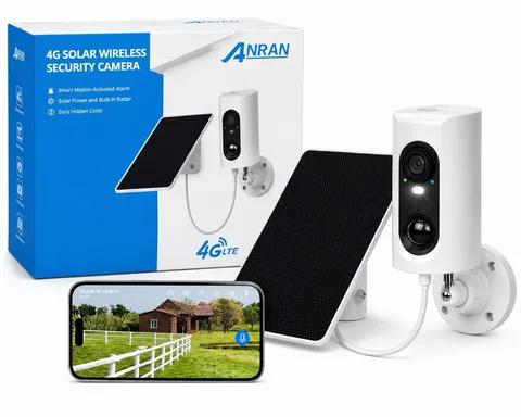 4G LTE Solar Security Camera Outdoor Wireless Motion, Detection Night Vision