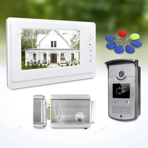 7" Video Door Entry Call System with Intra-monitor Audio Intercom for Apartment
