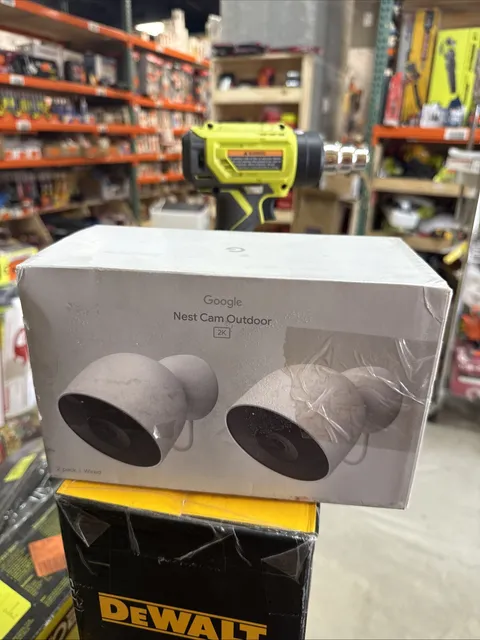 Google Nest Cam Outdoor Wired 2nd Gen (2-Pack) 2K - New/Damaged Box