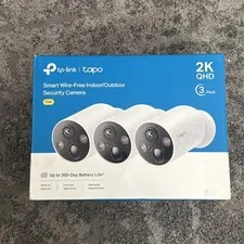 Lot of 3 TP-Link Tapo 2 * TC85 & C425  2K Smart Wire-Free Security Camera