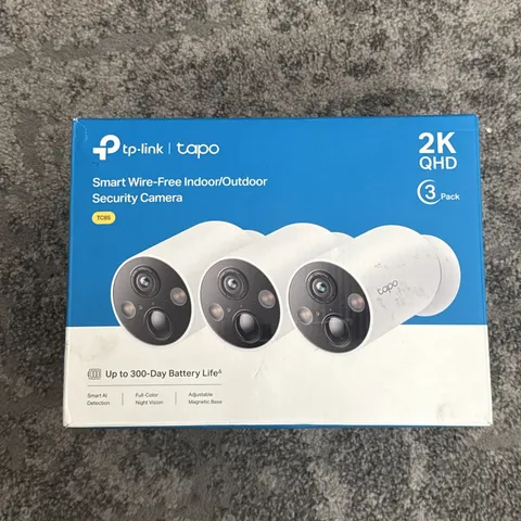 Lot of 3 TP-Link Tapo 2 * TC85 & C425  2K Smart Wire-Free Security Camera
