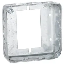 RACO 187 Drawn 1-1/2-Inch Deep 4-Inch Square Electrical Box 4 in., Gray