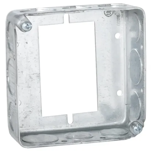RACO 187 Drawn 1-1/2-Inch Deep 4-Inch Square Electrical Box 4 in., Gray