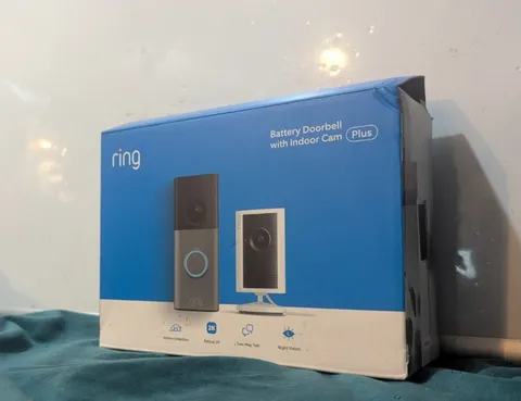 Ring Battery Doorbell + With Indoor Cam Plus Doorbell Bundle