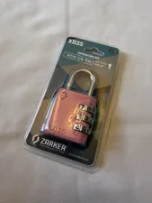 Zarker XD35 Combination Padlock Pink Resettable Metallic, per piece