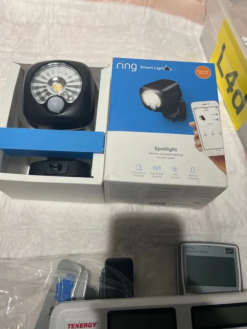 ✅ Ring Smart Lighting Spotlight Battery Motion Light Black New Open Box