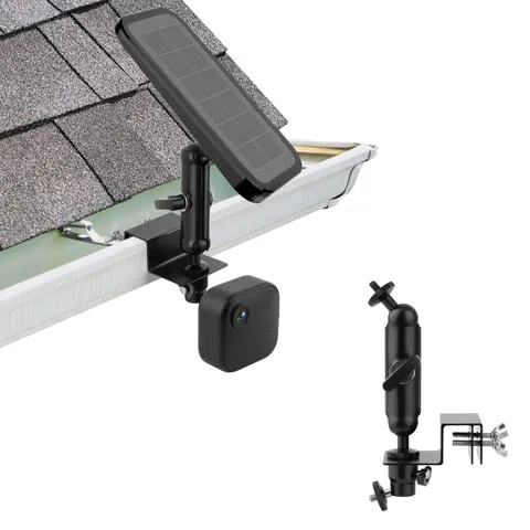 2-in-1 Gutter Mount for and Solar Panel,with Arlo 4/3/2//Arlo Ulra/Blink (4th...