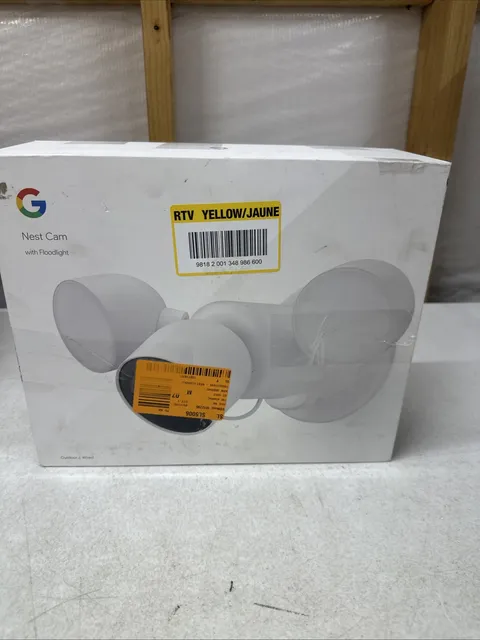 Google Nest Cam With Floodlight - Wired Outdoor Smart Home Security Camera