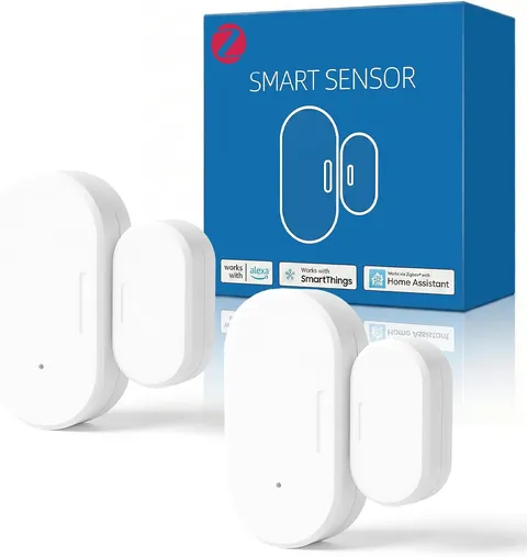 2 Pack Zigbee Door Sensor, Mini Smart Contact Sensor for Home Automation, Kid Sa