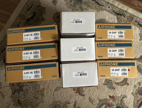 Aiphone IX Series Wired IP Video Intercom Bundle IX-DVF IX-MV7-HB SBX-IDVF