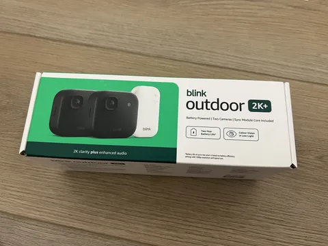 ✅BLINK OUTDOOR 2K+ BATTERY WIRELESS TWO CAMERAS SYNC MODULE CORE BLACK RRP $219✅
