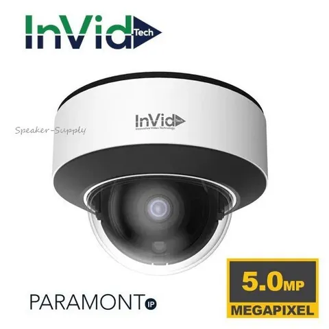 InVid Paramont 5MP IP Plug & Play IP67 Dome Fixed AI Camera PAR-P5DRIR28NH-AI