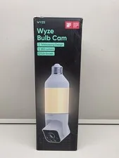 Wyze Bulb Cam, 2K HD Wireless Security Camera, In/Outdoor, Full Color, LED Bulb