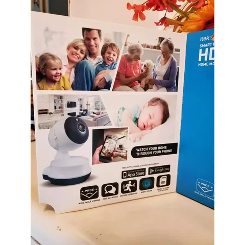 Itek HD Wi-Fi Smart Home Security Camera – Remote Monitoring | Night Vision