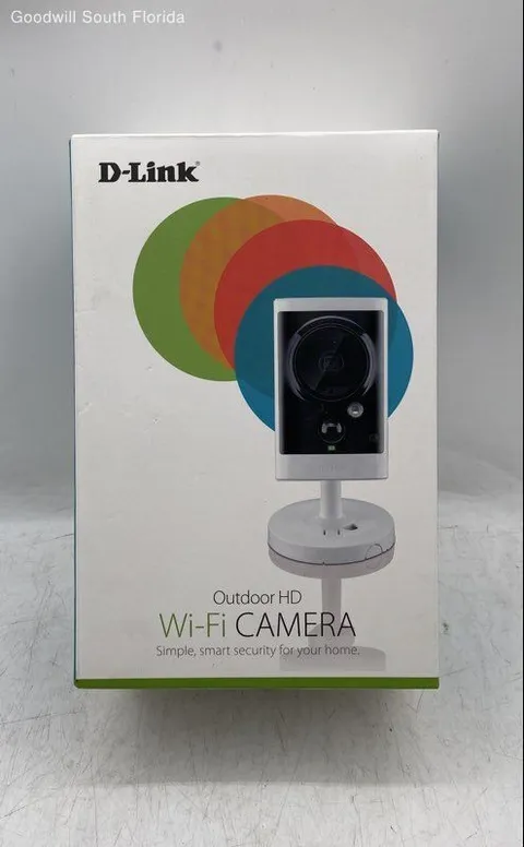 D-Link White Infrared Night Vision Outdoor HD Wi-Fi Security Camera Not Tested
