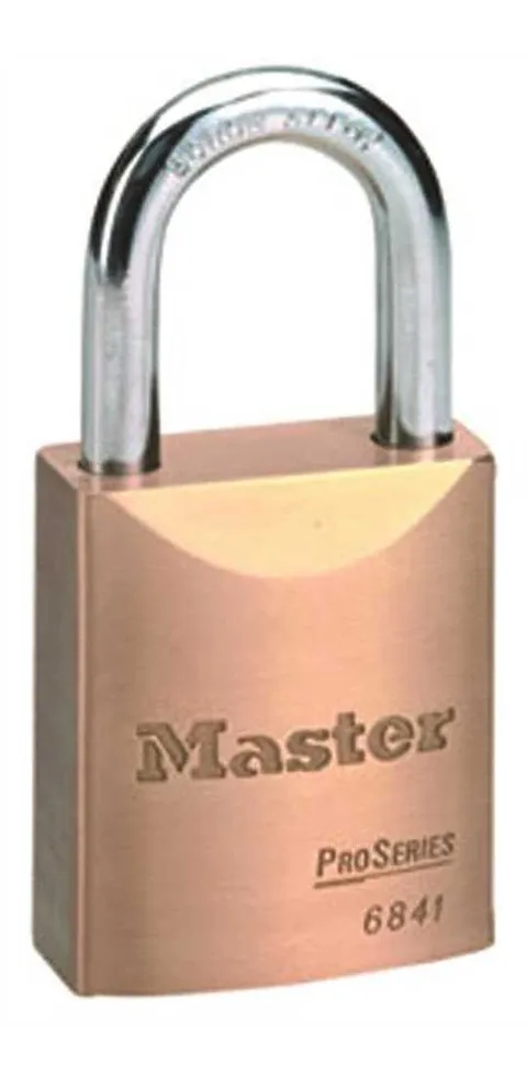 Master Lock 6841WO 1-3/4 in. Body IC Core Padlock Less CYL Brass