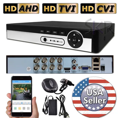 Sikker Standalone 8 Channel DVR Security Camera Recorder 1080P HDMI H.264 960H