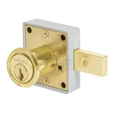 Hermex CM-26L Furniture lock, model 26, brass