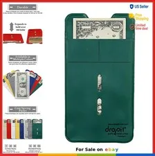 Reusable Vinyl Safe Deposit Envelope Green Heavy Duty Cash Handling 50 Pack